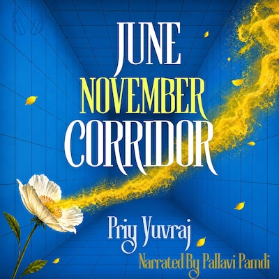 June November Corridor – omslag van het luisterboek van Priy Yuvraj