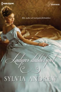 Ladyns dubbelspel – omslag till ljudboken av Sylvia Andrew