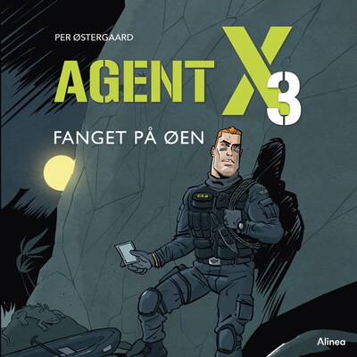 Agent X3 - Fanget på øen – omslag til lydbogen af Per Østergaard