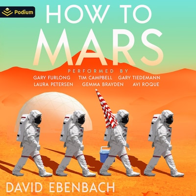 How to Mars – omslag til lydbogen af David Ebenbach