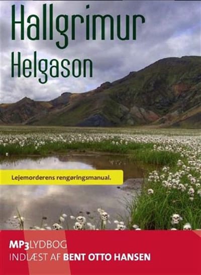 Lejemorderens guide til et smukt hjem – omslag til lydbogen af Hallgrímur Helgason