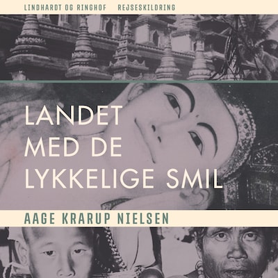 Landet med de lykkelige smil – omslag til lydbogen af Aage Krarup Nielsen
