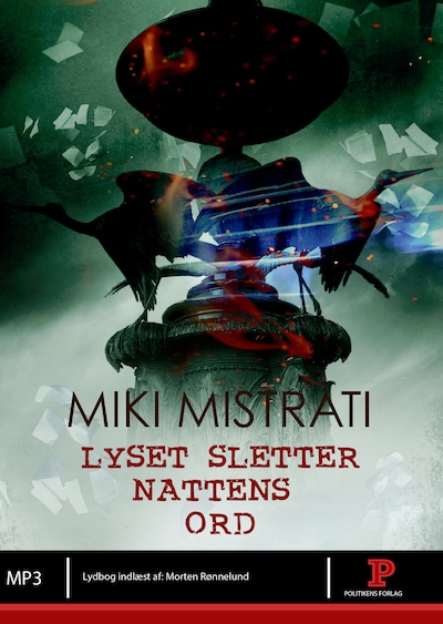 Lyset sletter nattens ord – omslag til lydbogen af Miki Mistrati