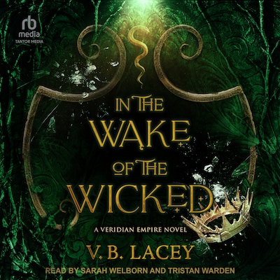 In the Wake of the Wicked – omslag til lydbogen af V.B. Lacey