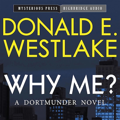 Why Me? – omslag til lydbogen af Donald E. Westlake