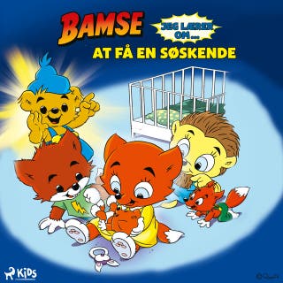 Bamse – Jeg lærer om at få en søskende – omslag til lydbogen af Susanne Adolfsson