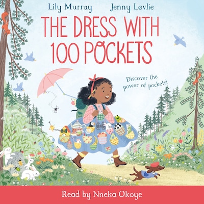 The Dress with 100 Pockets – omslag til lydbogen af Lily Murray