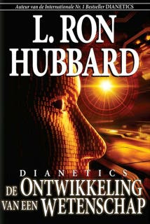 Dianetics: De Ontwikkeling Van Een Wetenschap – omslag van het luisterboek van L. Ron Hubbard