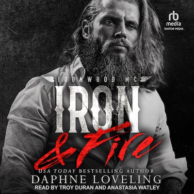 Iron and Fire – omslag til lydbogen af Daphne Loveling