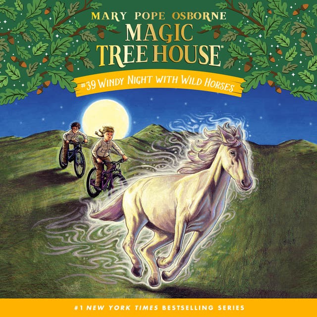 Windy Night with Wild Horses – omslag til lydbogen af Mary Pope Osborne