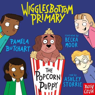 Wigglesbottom Primary: The Popcorn Puppy – omslag til lydbogen af Pamela Butchart