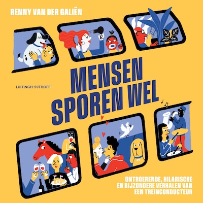 Mensen sporen wel – omslag van het luisterboek van Renny van der Galiën
