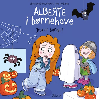 Alberte i børnehave (5) - Jeg er bange! – omslag til lydbogen af Line Kyed Knudsen