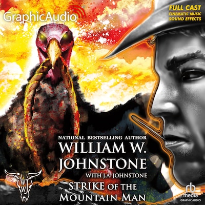 Strike of the Mountain Man [Dramatized Adaptation] – omslag til lydbogen af William W. Johnstone, J.A. Johnstone