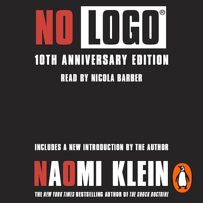 No Logo – omslag til lydbogen af Naomi Klein