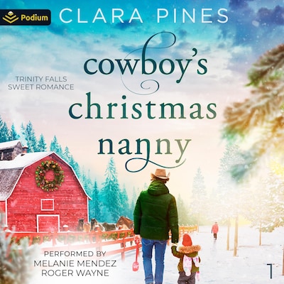 Cowboy's Christmas Nanny – omslag til lydbogen af Clara Pines