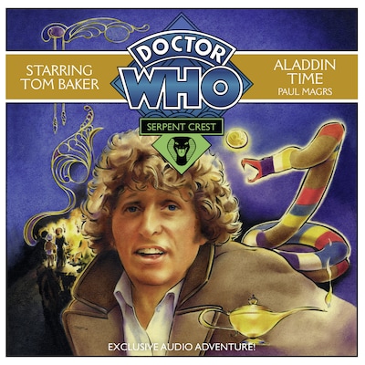 Doctor Who Serpent Crest 3: Aladdin Time – omslag til lydbogen af Paul Magrs