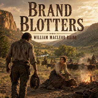 Brand Blotters: An Old West saga of mistaken identity, survival, and a deadly pursuit. – omslag till ljudboken av William MacLeod Raine