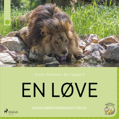 En løve – omslag til lydbogen af Grete Wiemann Borregaard
