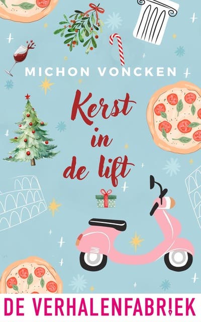 Kerst in de lift: Wint Ella’s liefde niet alleen de opdracht, maar ook Matteo’s hart? – omslag van het luisterboek van Michon Voncken
