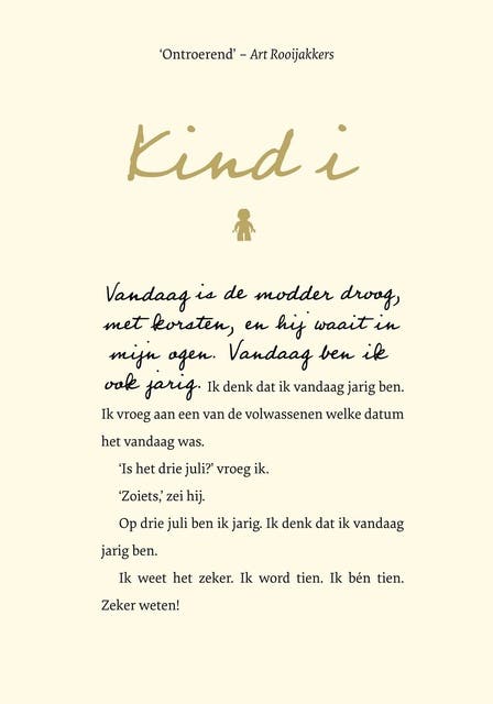 Kind I – omslag van het luisterboek van Jaap Slingerland,Steve Tasane