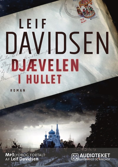Djævelen i hullet – omslag til lydbogen af Leif Davidsen
