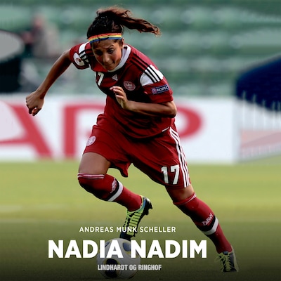 Nadia Nadim – omslag til lydbogen af Andreas Munk Scheller