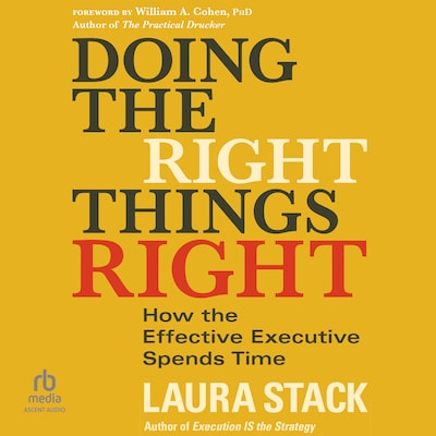 Doing the Right Things Right – omslag til lydbogen af Laura Stack