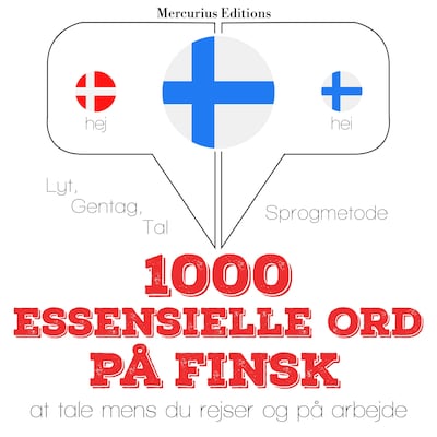 1000 essentielle ord på finsk – omslag til lydbogen af JM Gardner