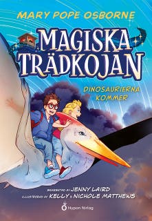 Dinosaurierna kommer – omslag till ljudboken av Mary Pope Osborne