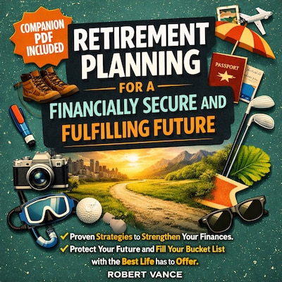 Retirement Planning for a Financially Secure and Fulfilling Future – omslag til lydbogen af Robert Vance