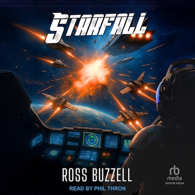 Starfall – omslag til lydbogen af Ross Buzzell