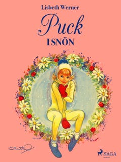 Puck i snön – omslag till ljudboken av Lisbeth Werner