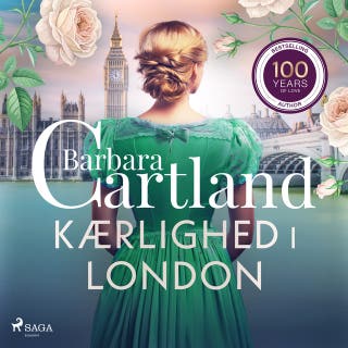 Kærlighed i London – omslag til lydbogen af Barbara Cartland
