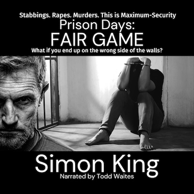 Prison Days Fair Game – omslag til lydbogen af Simon King