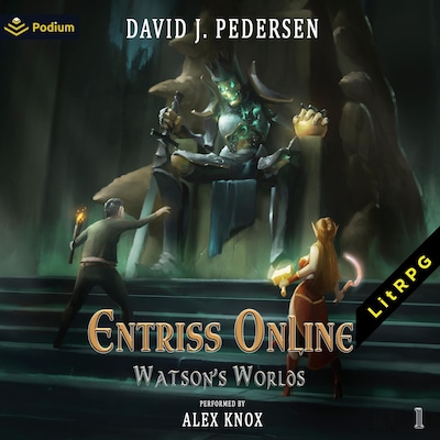 Entriss Online: A LitRPG Adventure – omslag til lydbogen af David J. Pedersen