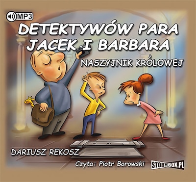 Detektywów para - Jacek i Barbara. Tom 3. Naszyjnik królowej. – okładka audiobooka, autor Dariusz Rekosz