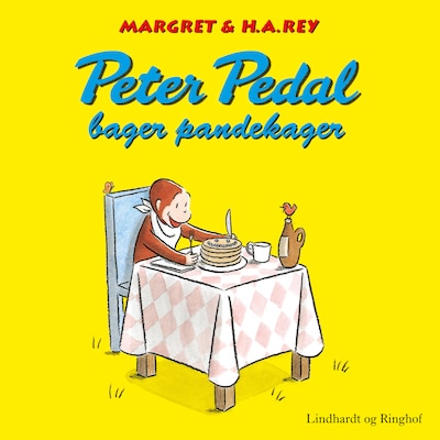 Peter Pedal bager pandekager – omslag til lydbogen af H.A. Rey