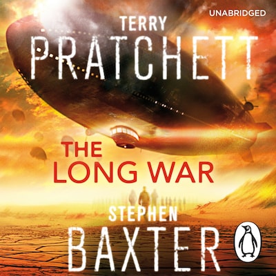 The Long War – omslag til lydbogen af Terry Pratchett, Stephen Baxter