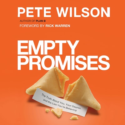 Empty Promises – omslag til lydbogen af Pete Wilson