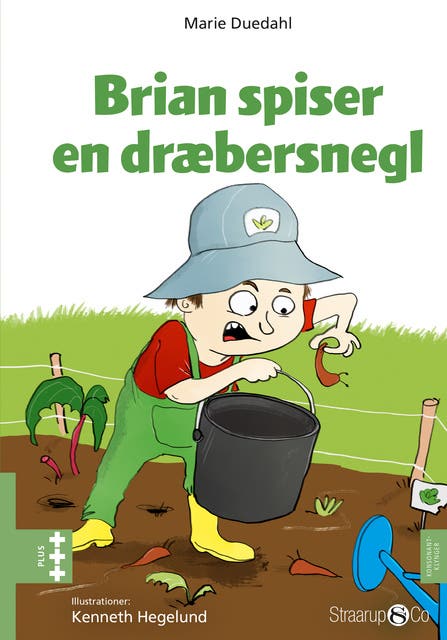 Brian spiser en dræbersnegl – omslag til lydbogen af Marie Duedahl