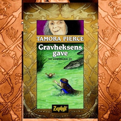 De udødelige #3: Gravheksens gave – omslag til lydbogen af Tamora Pierce