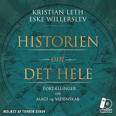 Historien om det hele – omslag til lydbogen af Kristian Leth, Eske Willerslev