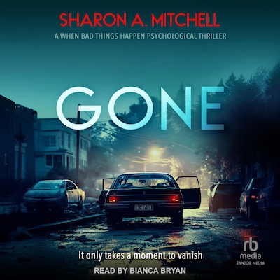 Gone – omslag van het luisterboek van Sharon A. Mitchell