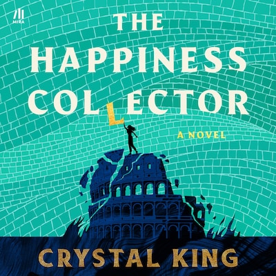 The Happiness Collector – omslag til lydbogen af Crystal King