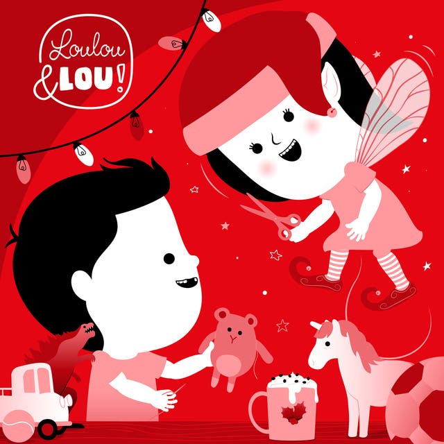 Het is Kerst! – omslag van het luisterboek van Luisterverhalen Loulou en Lou