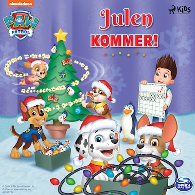 Paw Patrol – Julen kommer! – omslag til lydbogen af PAW Patrol