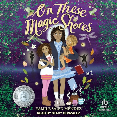 On These Magic Shores – omslag til lydbogen af Yamile Saied Méndez