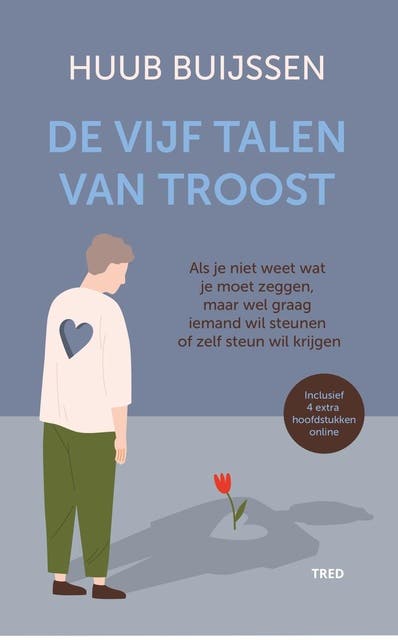 De vijf talen van troost: Als je niet weet wat je moet zeggen maar wel iemand wil steunen of zelf steun wilt krijgen – omslag van het luisterboek van Huub Buijssen