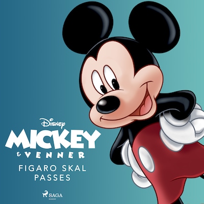 Mickey og venner - Figaro skal passes – omslag til lydbogen af Disney